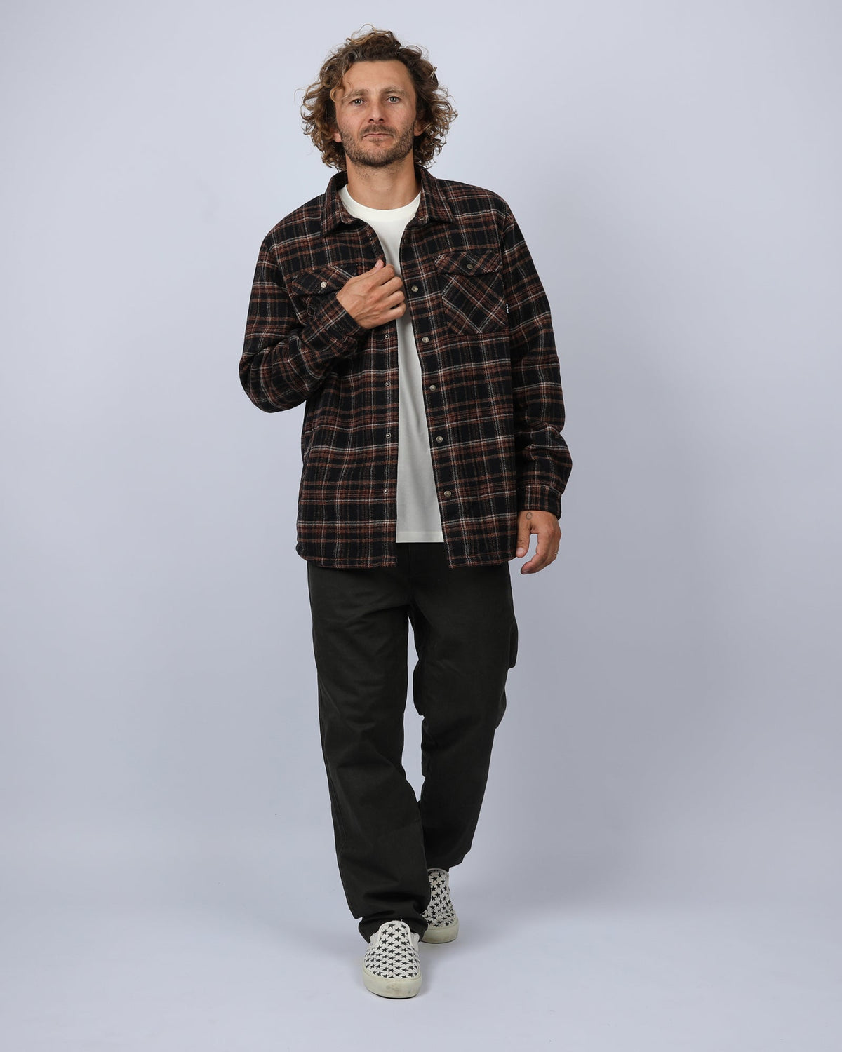 Canyon Sherpa Flannel - Coffee