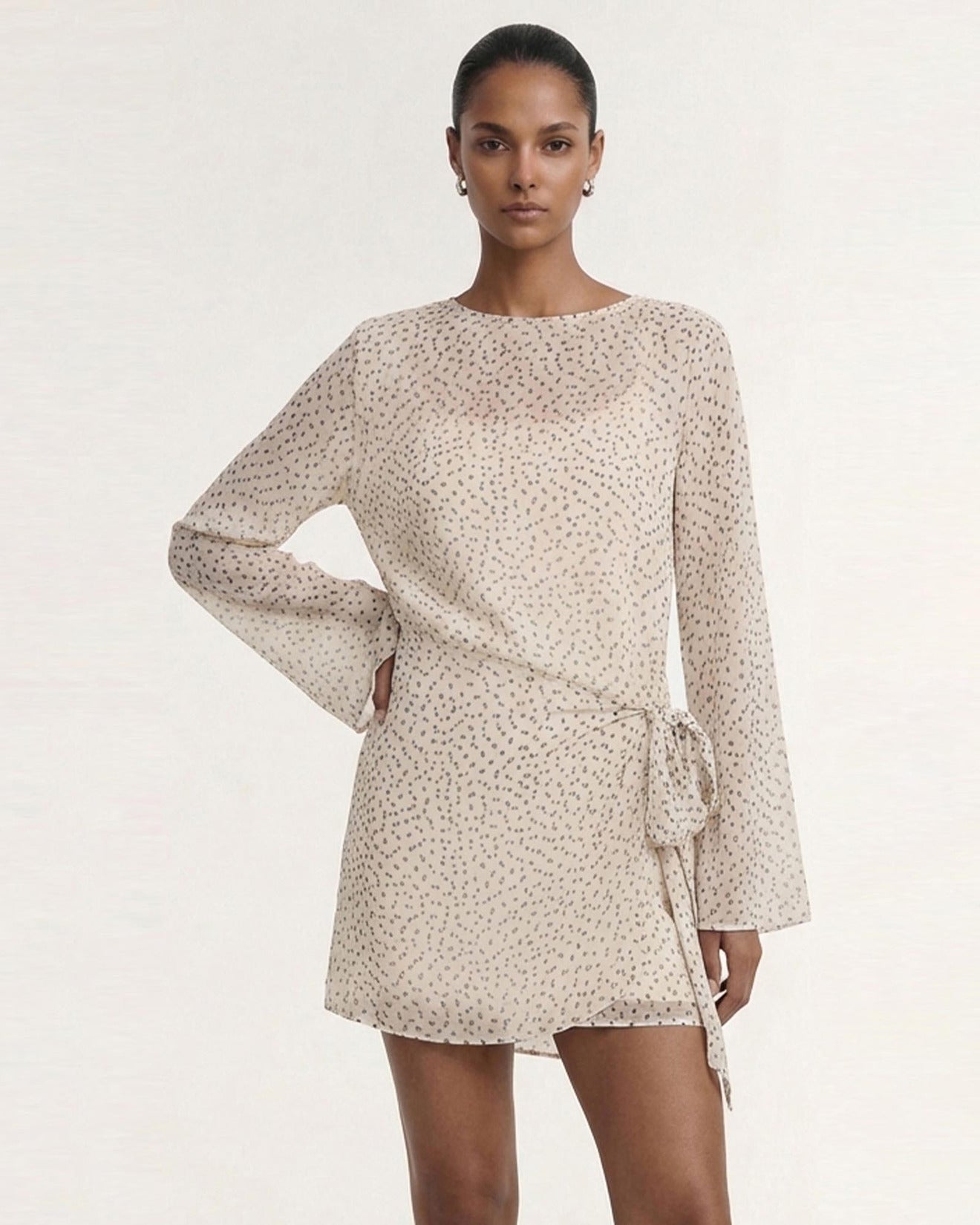 Staple the Label Eva Mini Dress in Abstract Spot