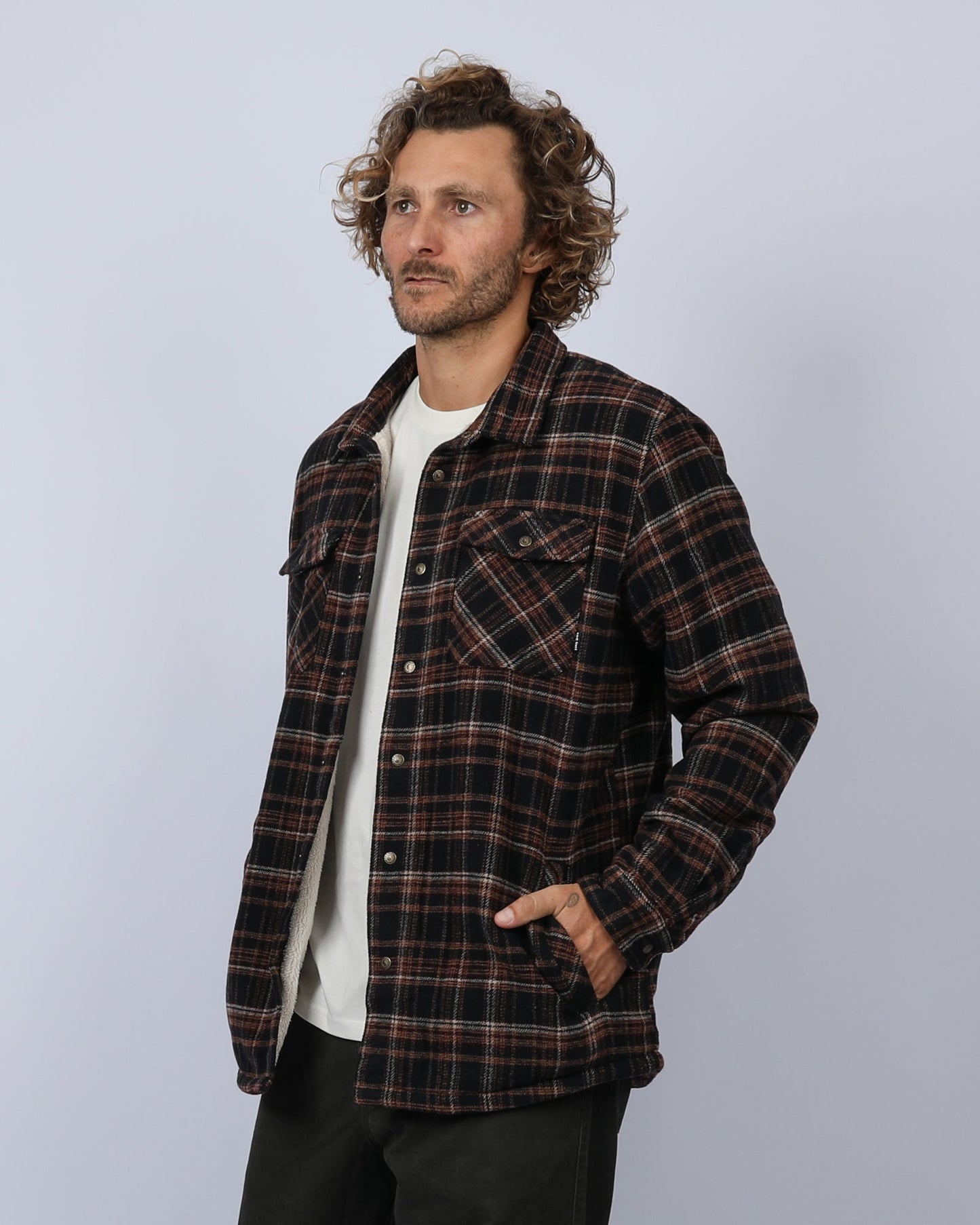 Canyon Sherpa Flannel - Coffee