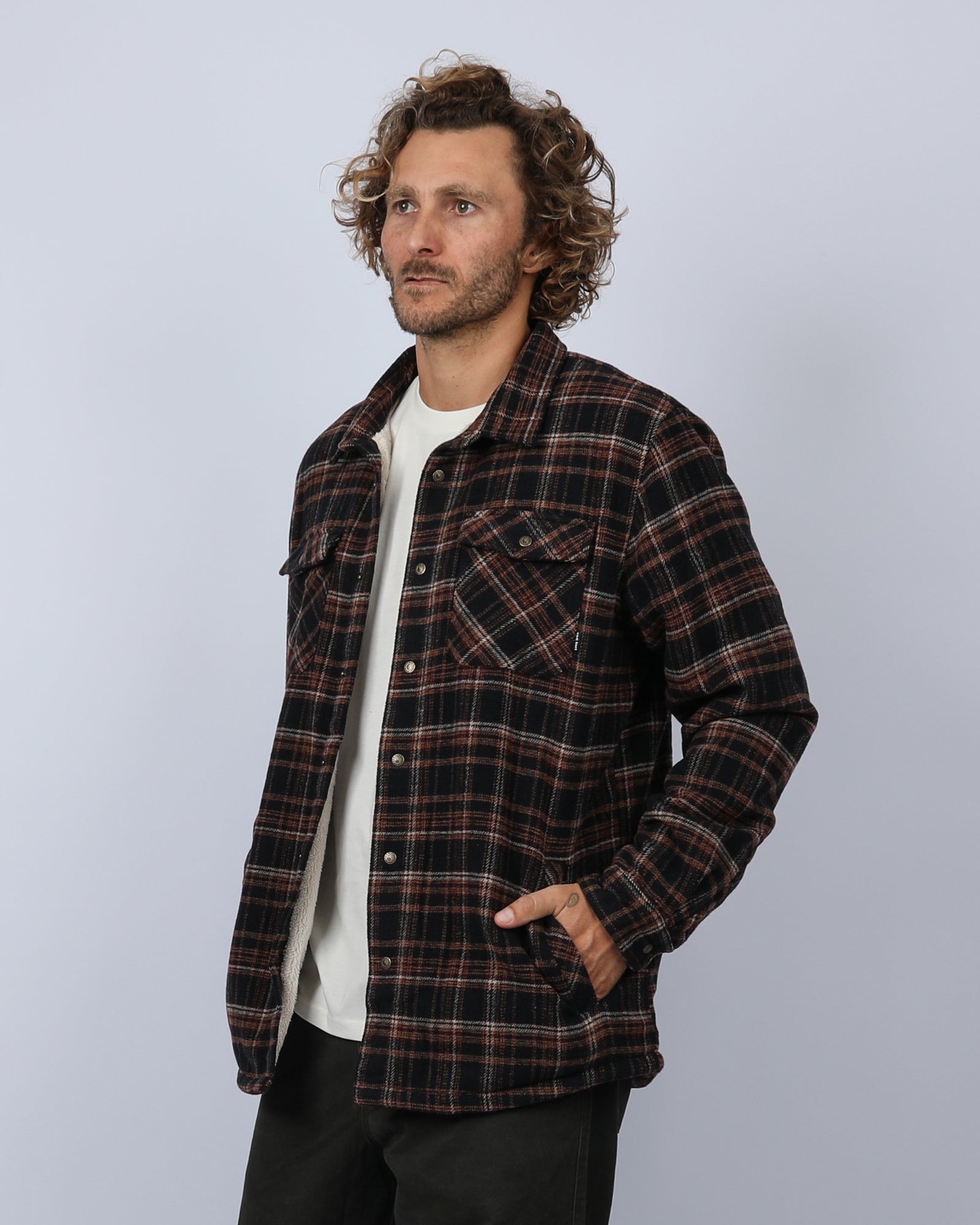 Canyon Sherpa Flannel - Coffee
