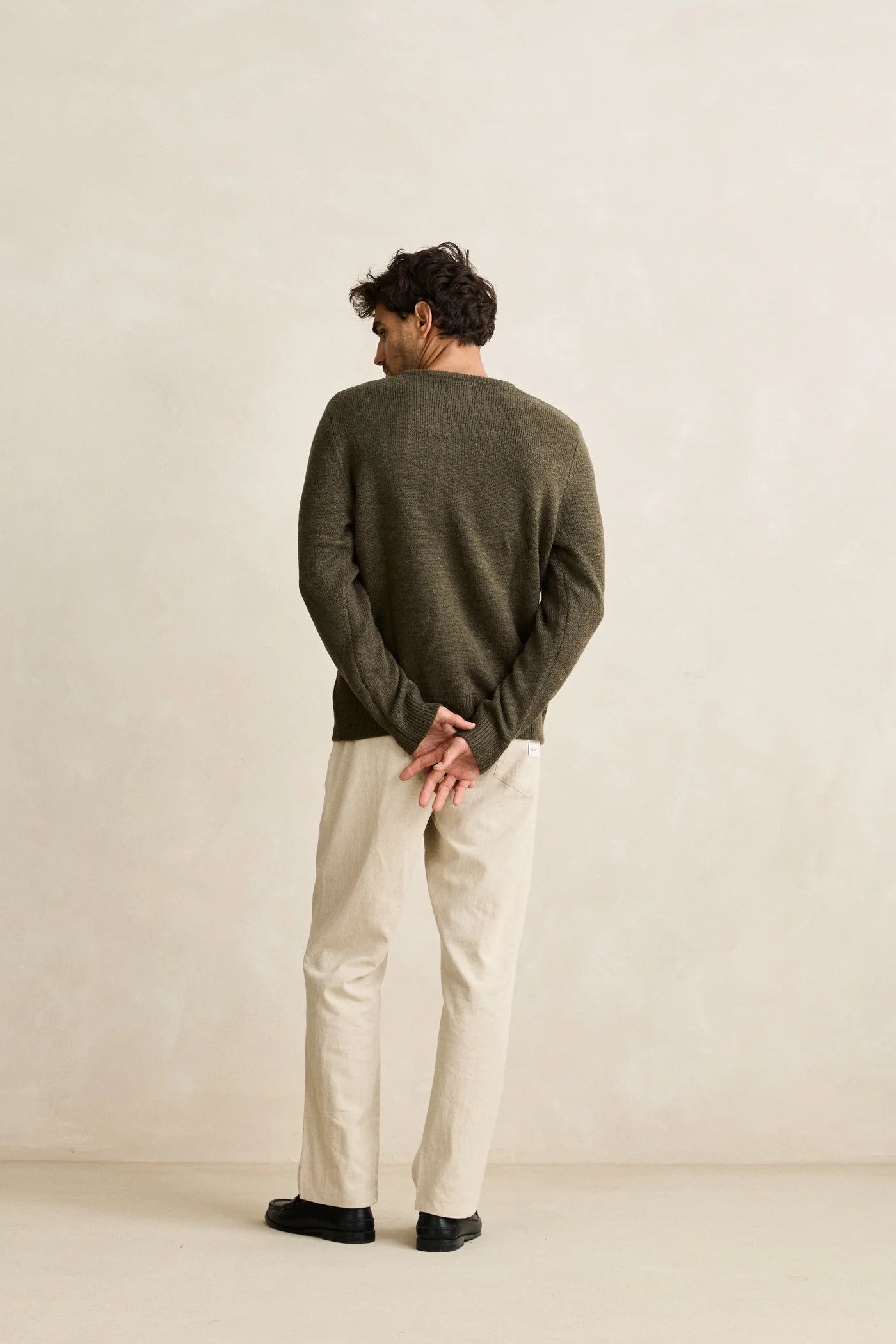 Mohair Stripe Knit - Midnight Olive