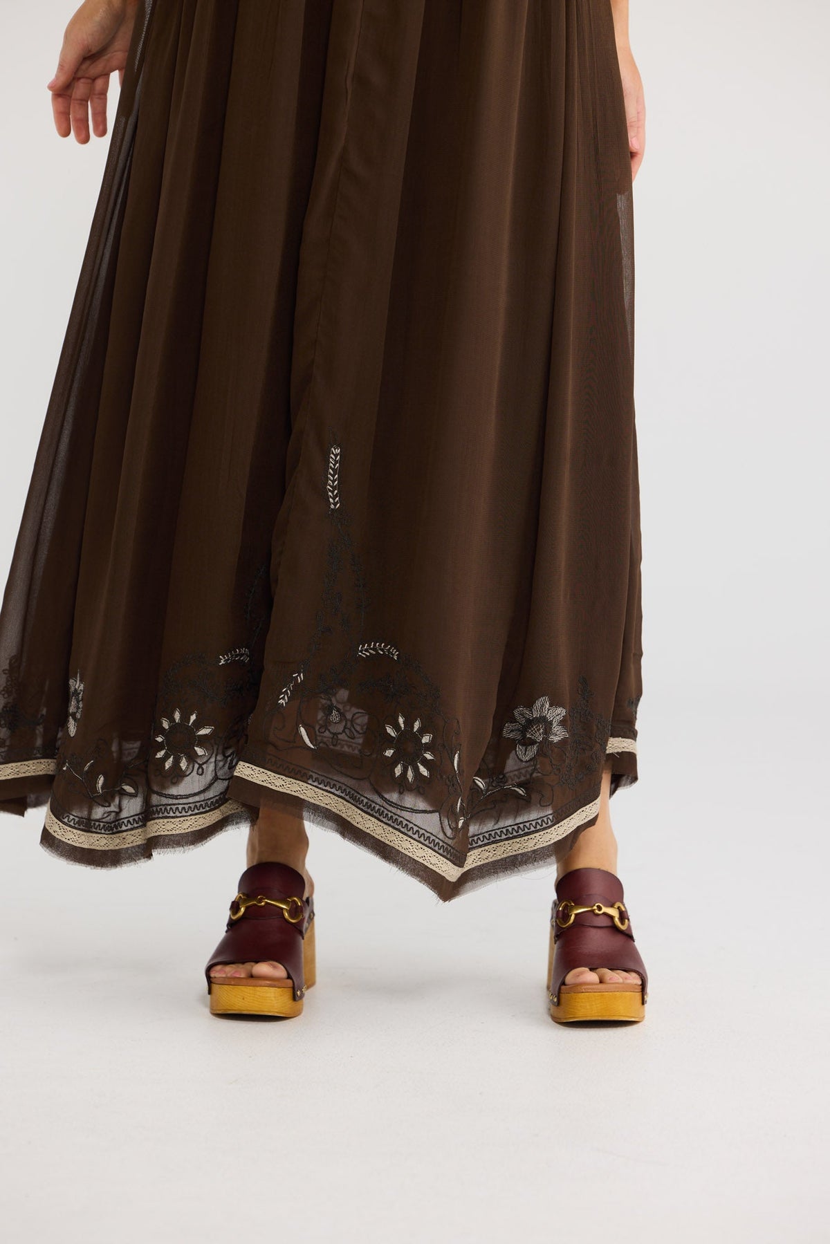 Ambrosia Maxi Dress - Cocoa Emb