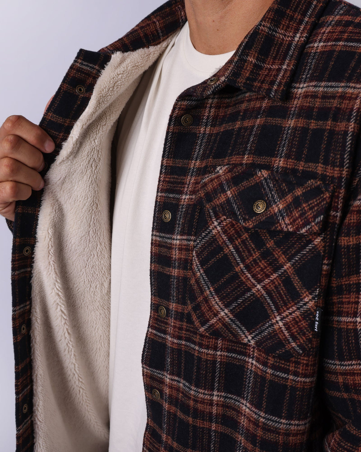 Canyon Sherpa Flannel - Coffee