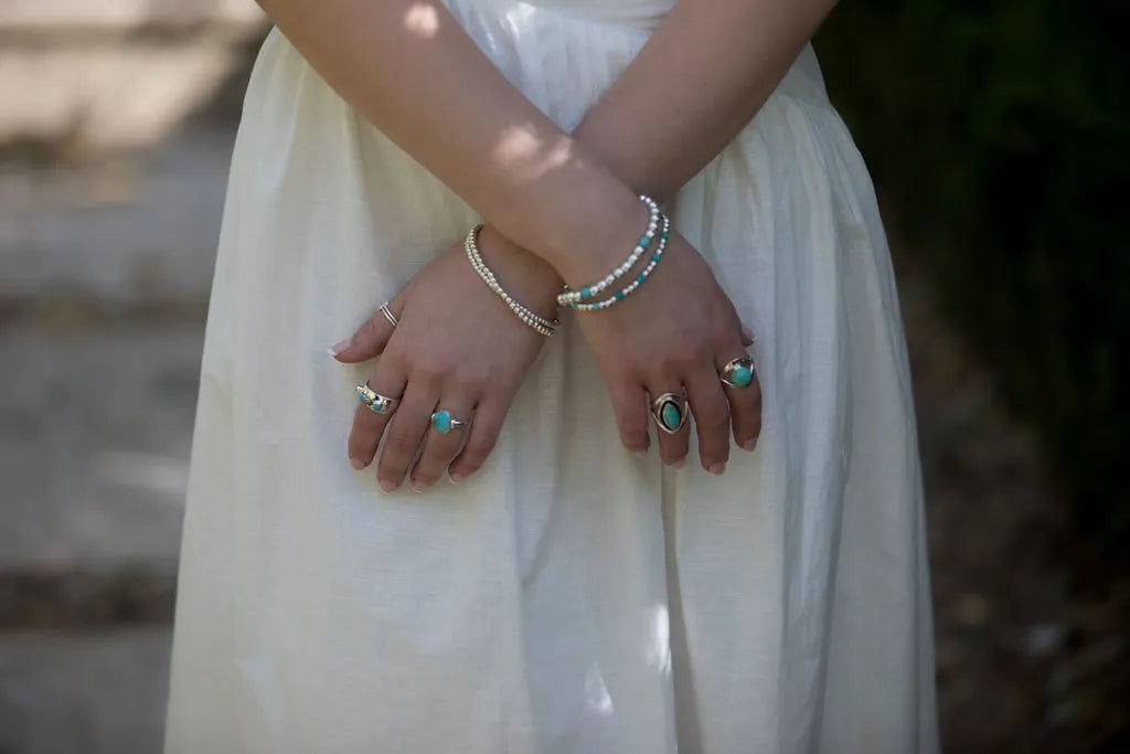 Tiara Silver Ring - Turquoise