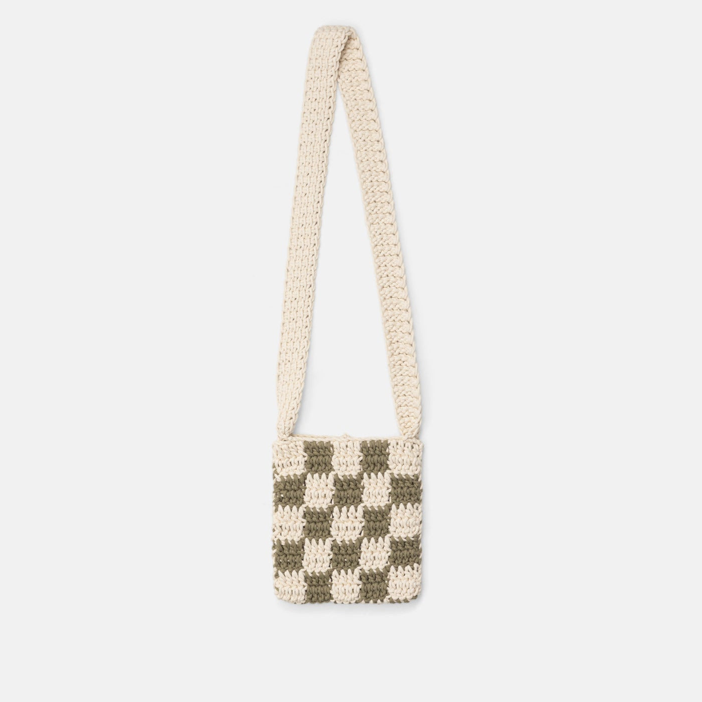 Crochet Shoulder Bag - Green