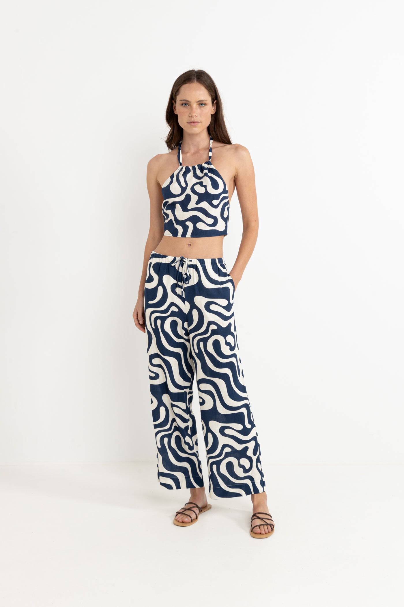 Waverly Drawstring Pant - Ink