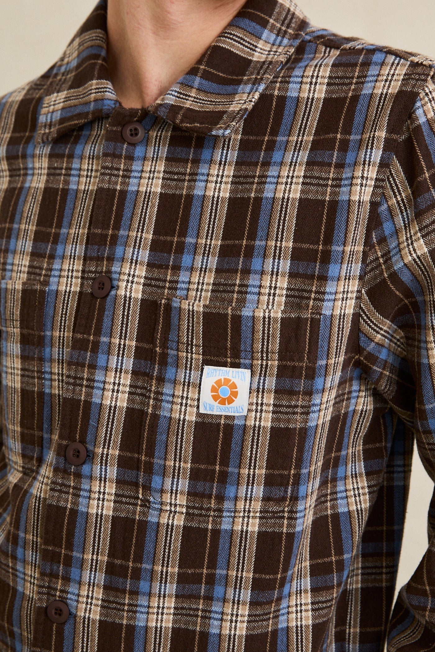Alex Check LS Shirt - Chestnut 5