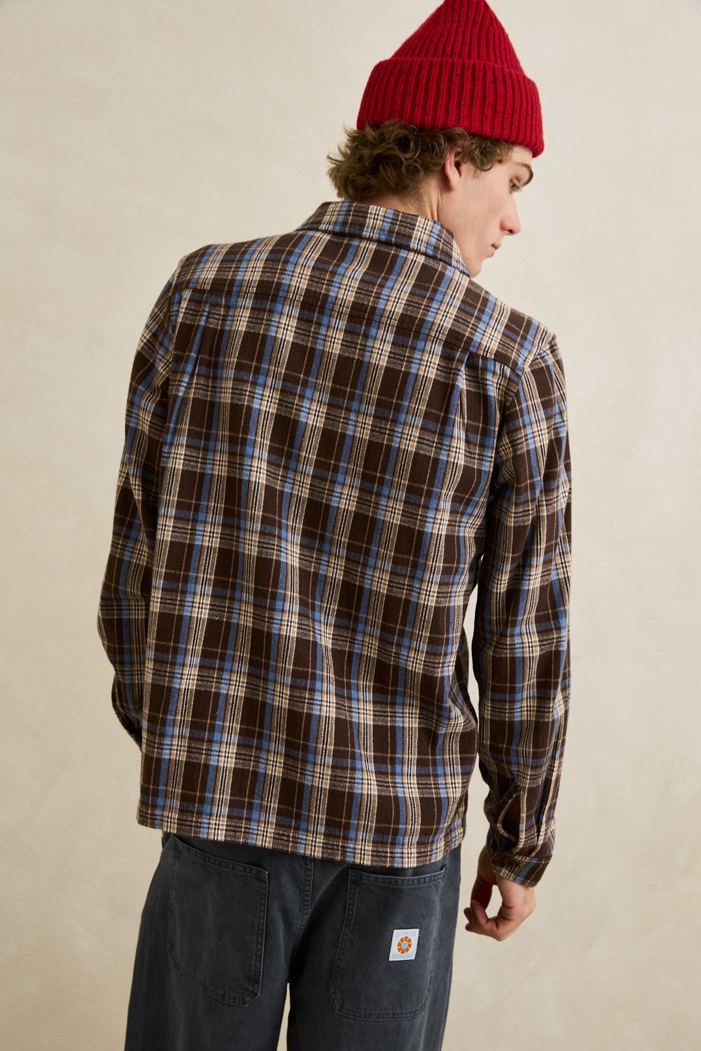 Alex Check LS Shirt - Chestnut 4
