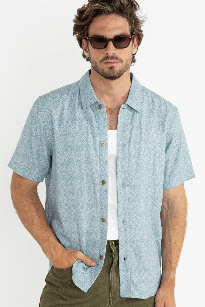 Tile SS Shirt - Blue