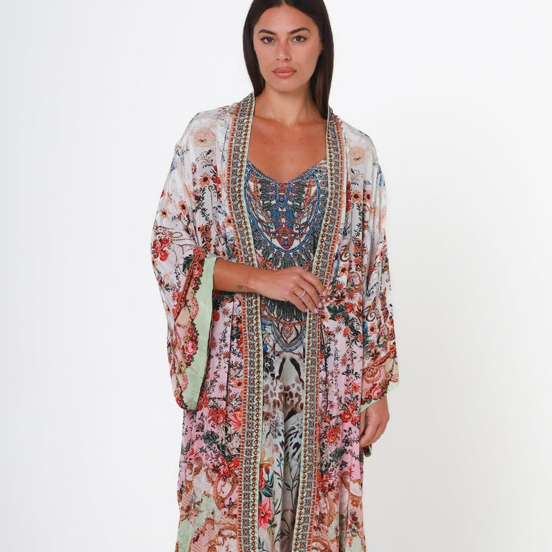 Odette Kimono - Cream Floral