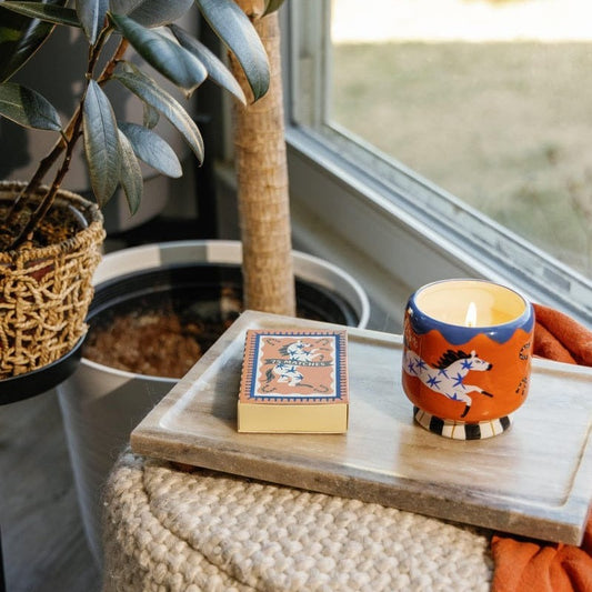 A Dopo Horse Ceramic Candle 8oz - Sienna Sunset