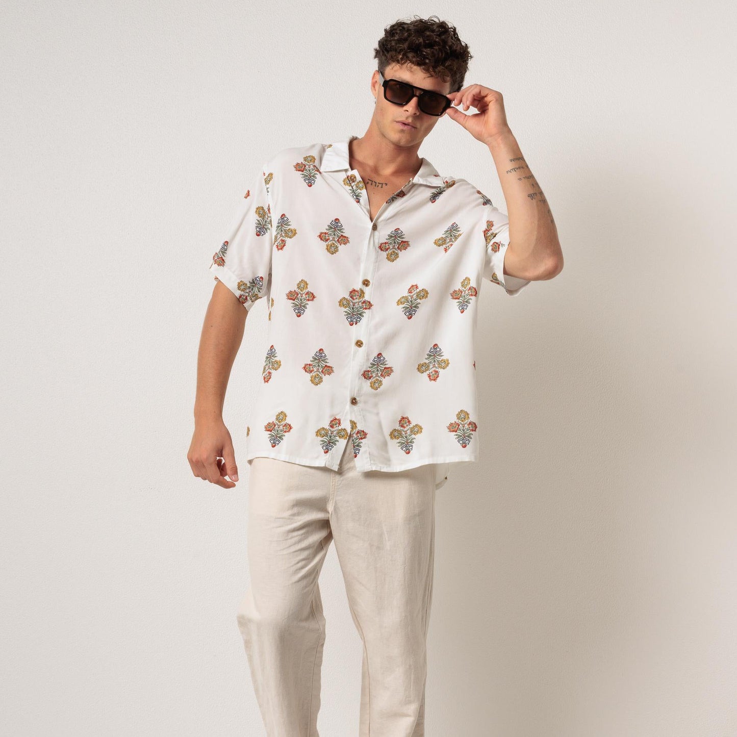 Bouquet SS Shirt - Natural