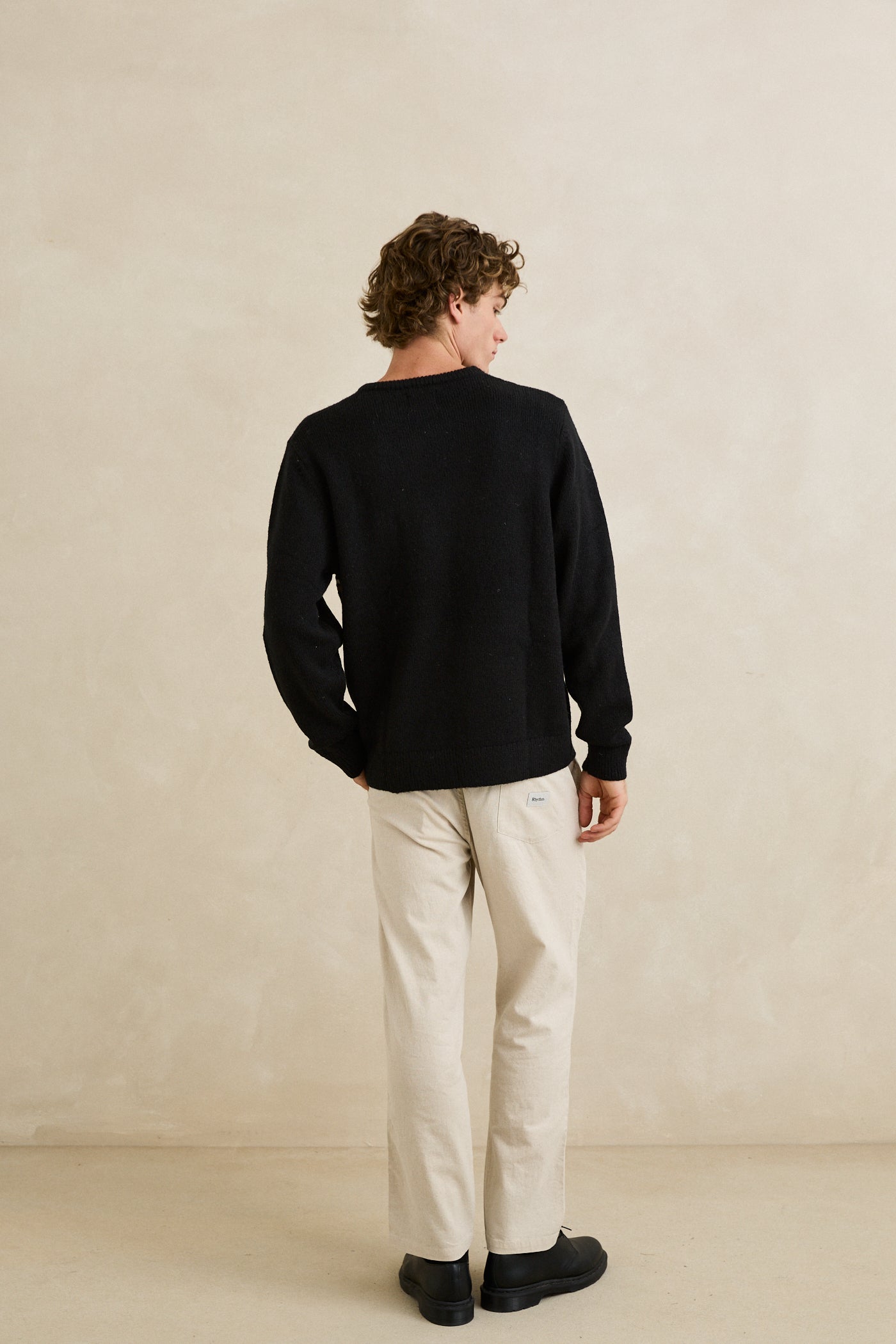 Mohair Stripe Knit - Black