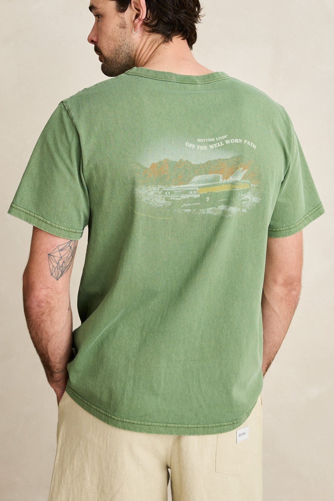 Heading West Vintage T-Shirt - Dill - Rhythm at Reborn Code