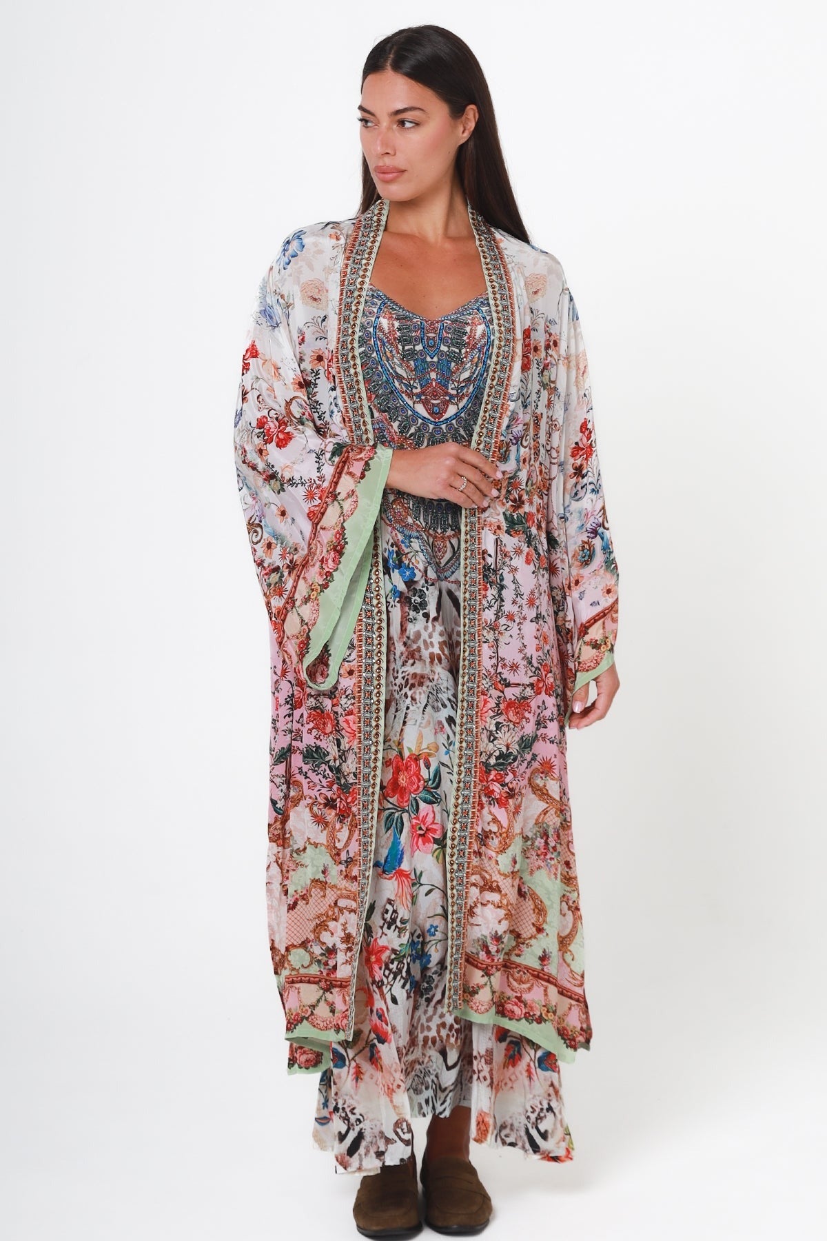 Odette Kimono - Cream Floral - Isabella The Label