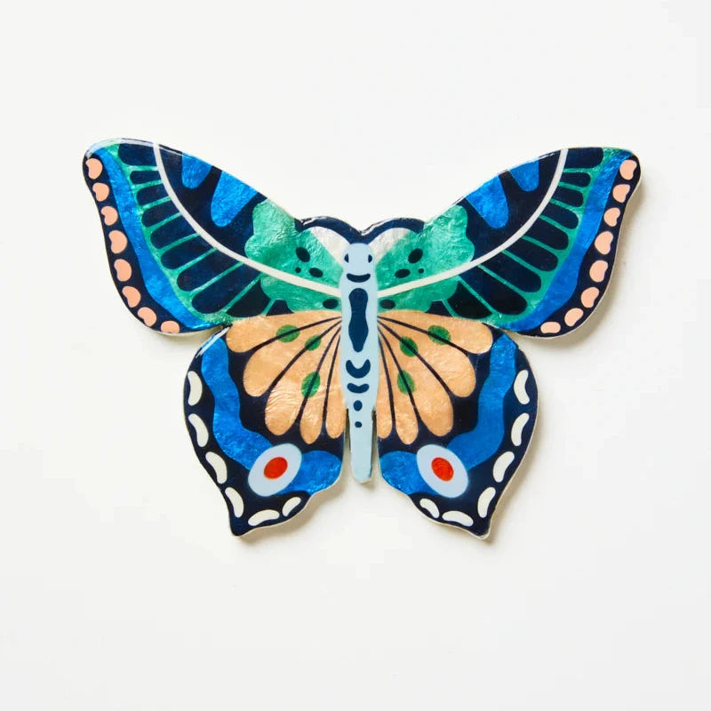 Canopy Butterfly Blue Green Wall Art