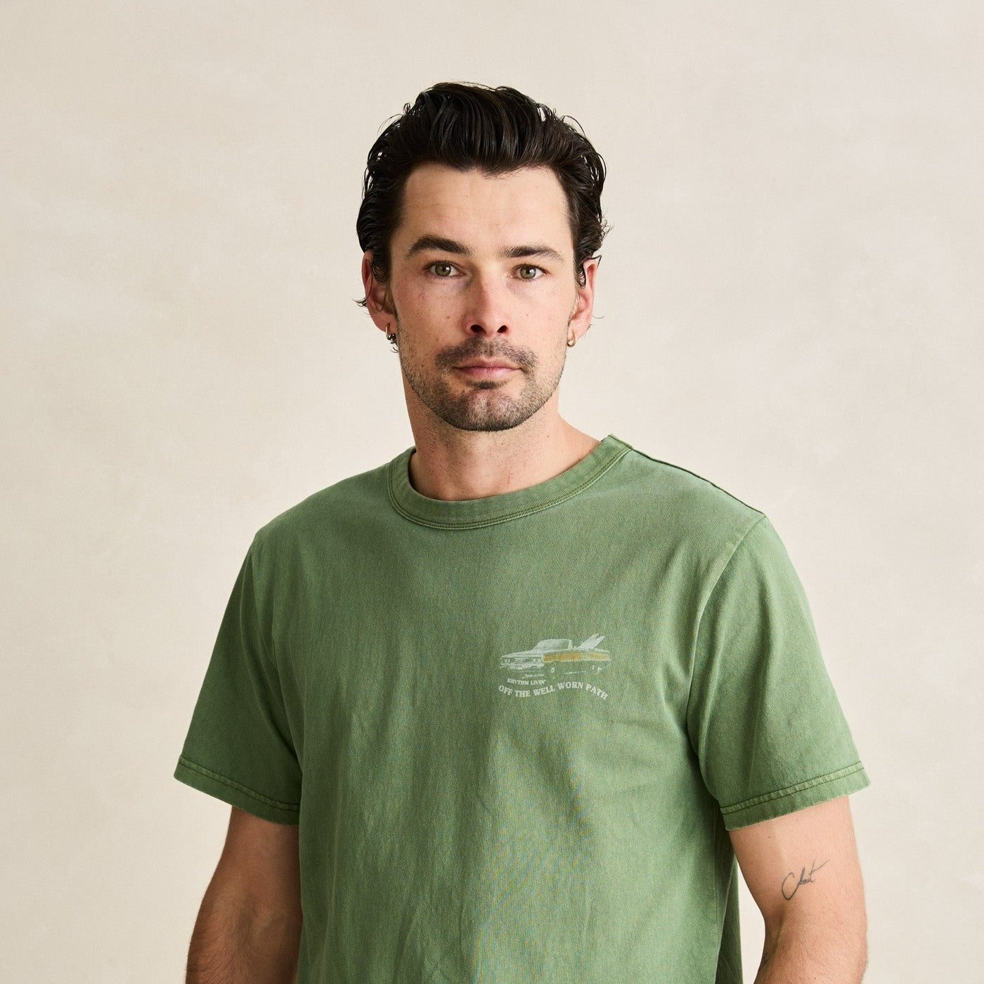 Heading West Vintage T-Shirt - Dill - Rhythm at Reborn Code