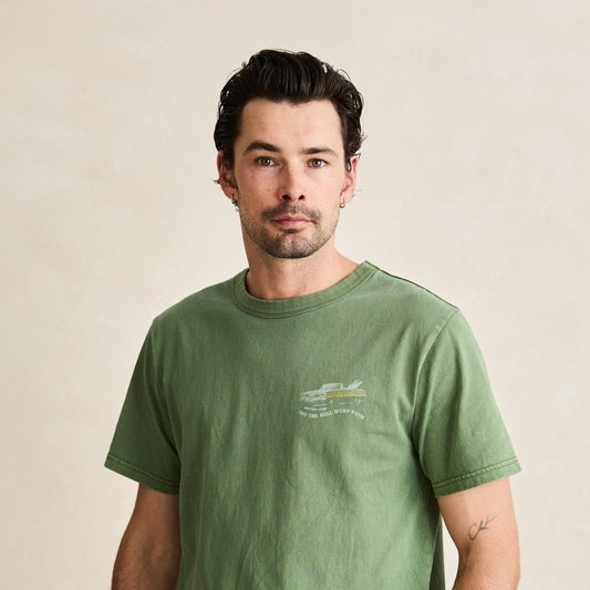 Heading West Vintage T-Shirt - Dill - Rhythm at Reborn Code