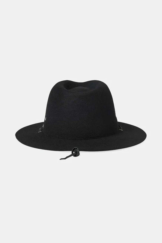 Wesley Wthr Guard Packable Fedora- Black
