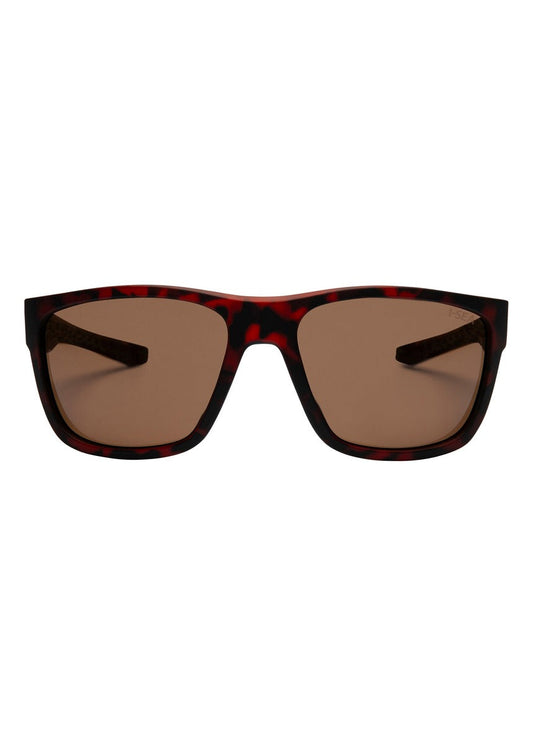 I-SEA Greyson 2.0 sunglasses, tort rubber frame with brown polarised lens