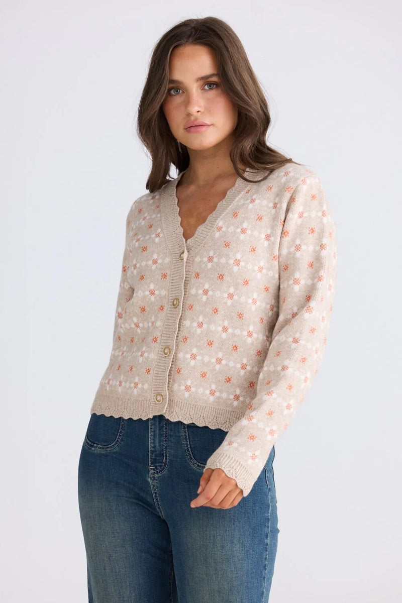 Prairie Cardi - Daisy Beige