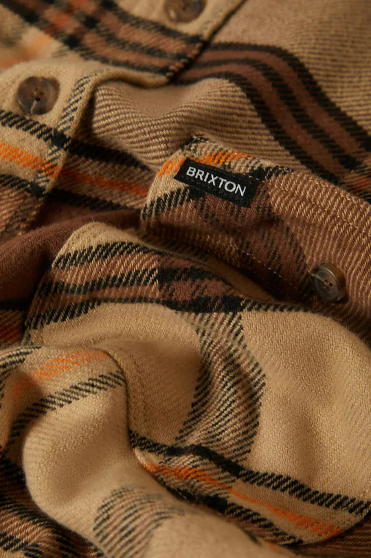 Bowery Flannel - SAND/PINECONE/SOLAR ORANGE