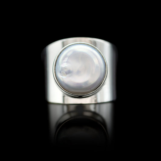 Effie Pearl Ring - Silver