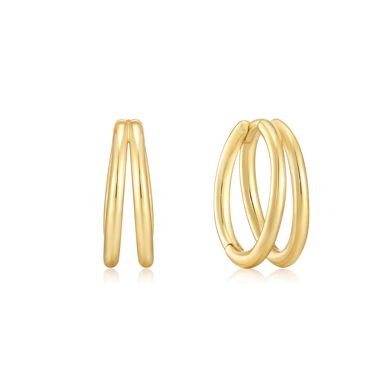 Lindy Hoops - Gold