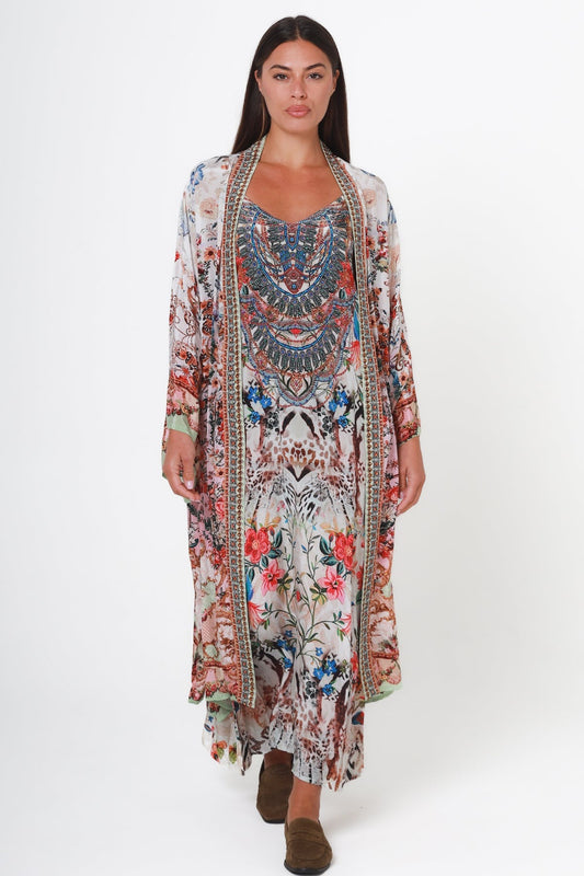 Odette Kimono - Cream Floral - Isabella The Label