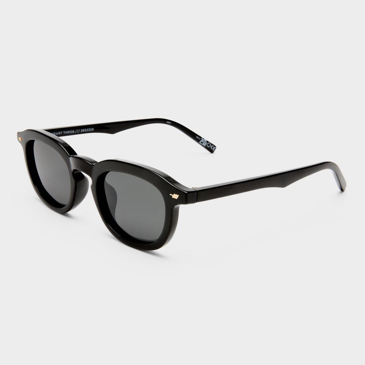 Heart Throb Sunglasses - Black Polarised