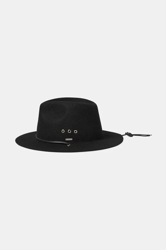 Wesley Wthr Guard Packable Fedora- Black