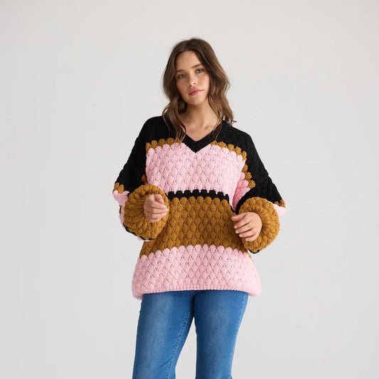 Airlie Knit - Licorice Stripe