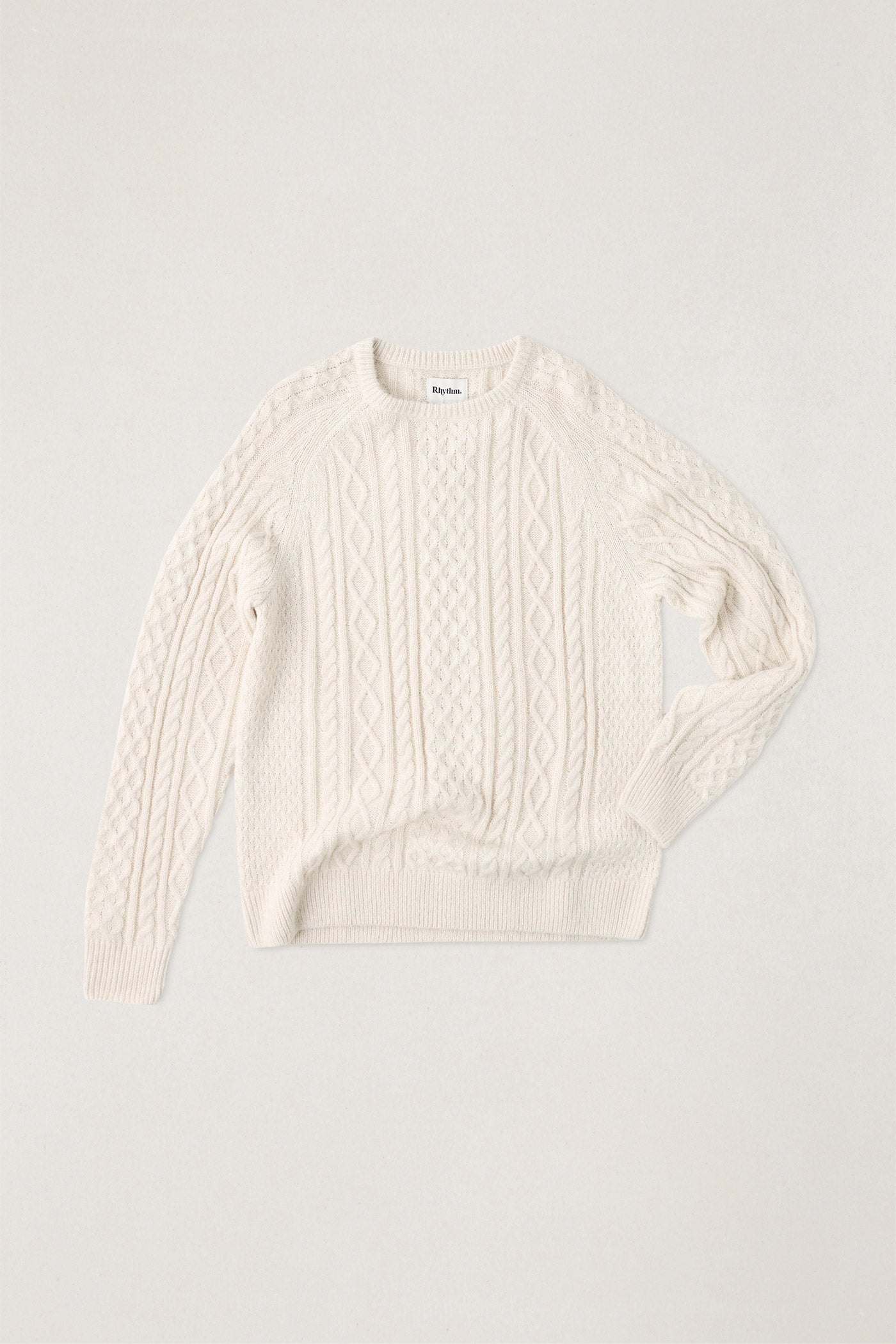 Mohair Fisherman's Knit - Natural