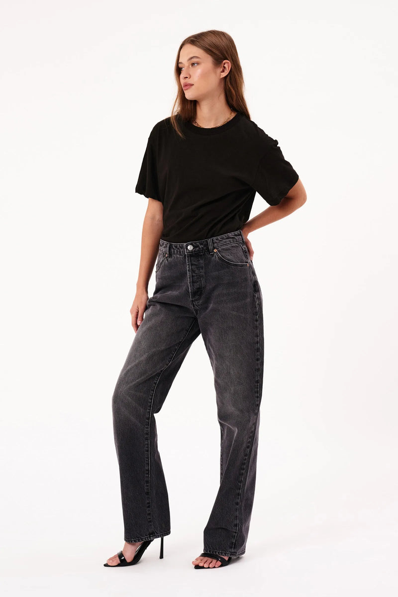 90's Relaxed Worn Black Jeans