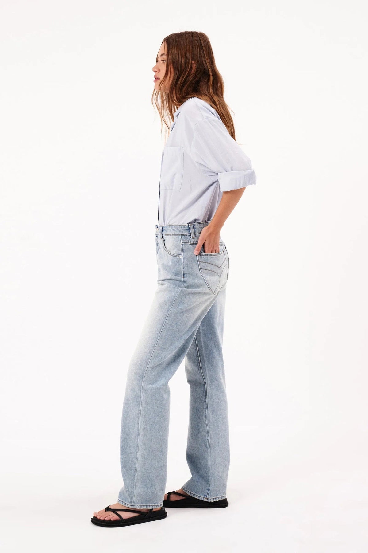 90's Relaxed Jeans - Faded Blue