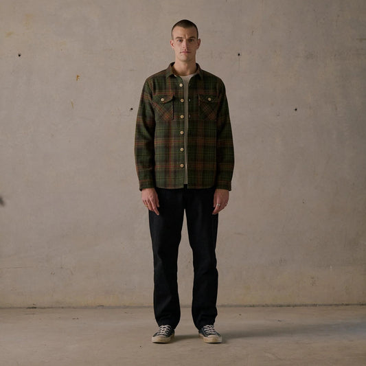 Lined Flannel Shirt - Brown Multi