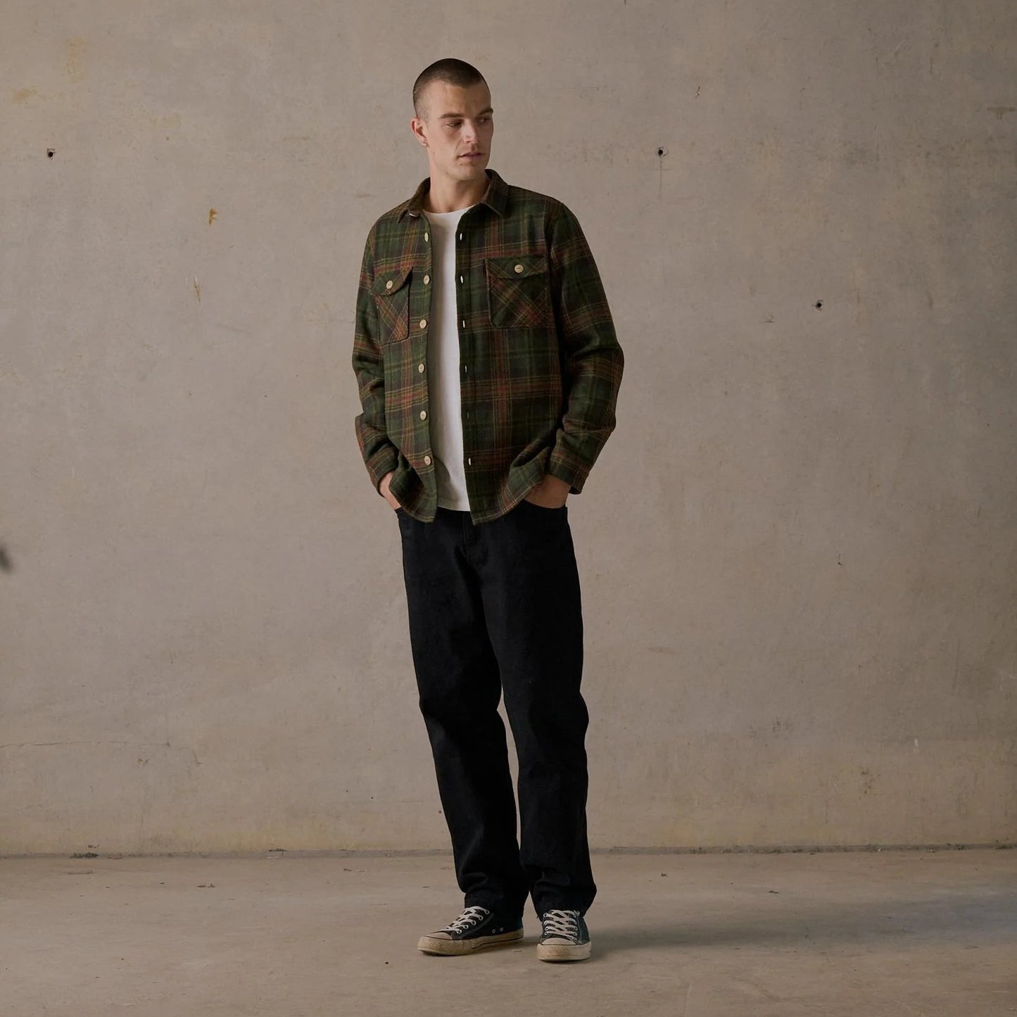 Lined Flannel Shirt - Brown Multi