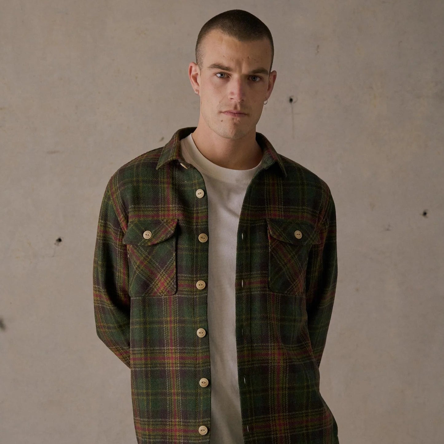 Lined Flannel Shirt - Brown Multi