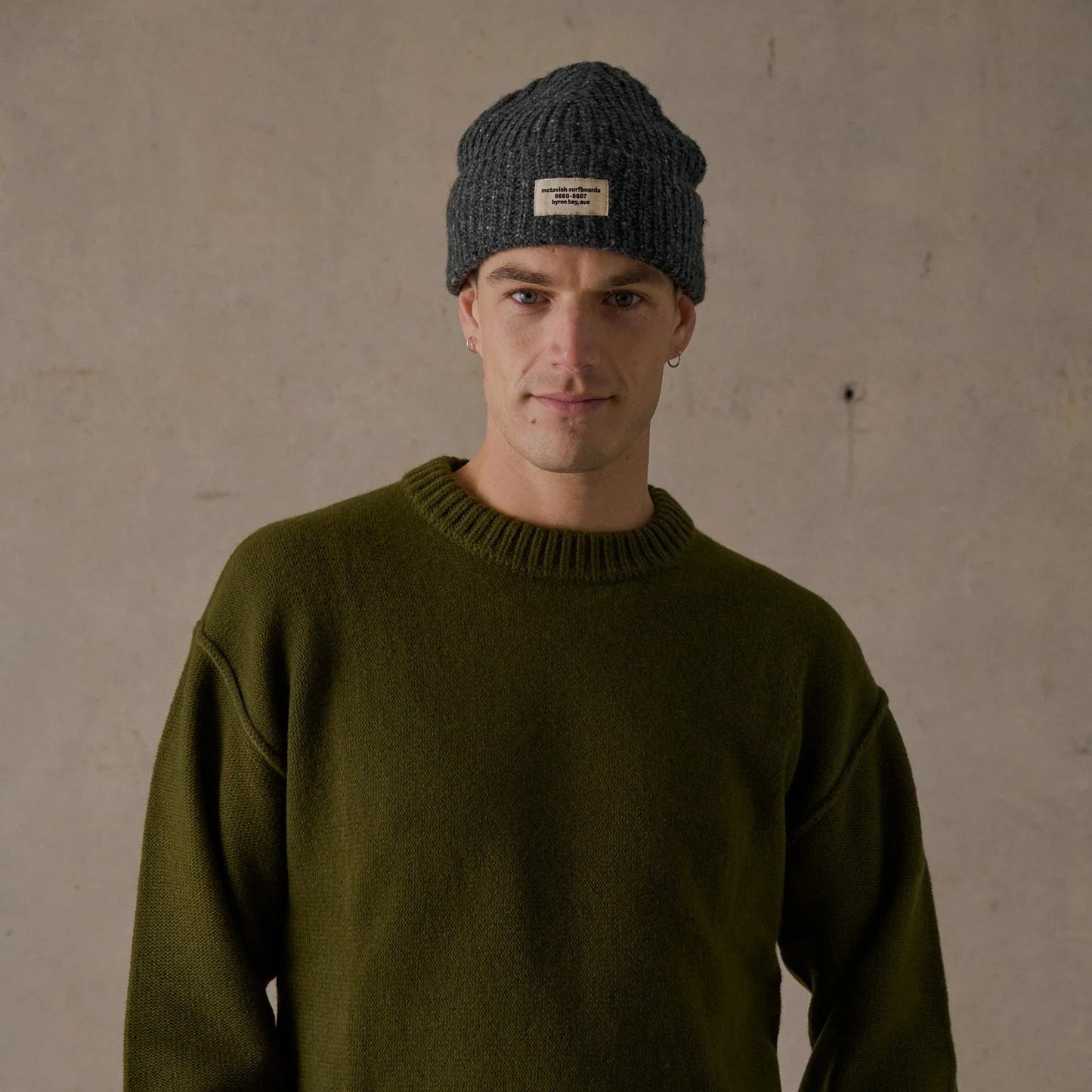 Fisherman Beanie - Charcoal