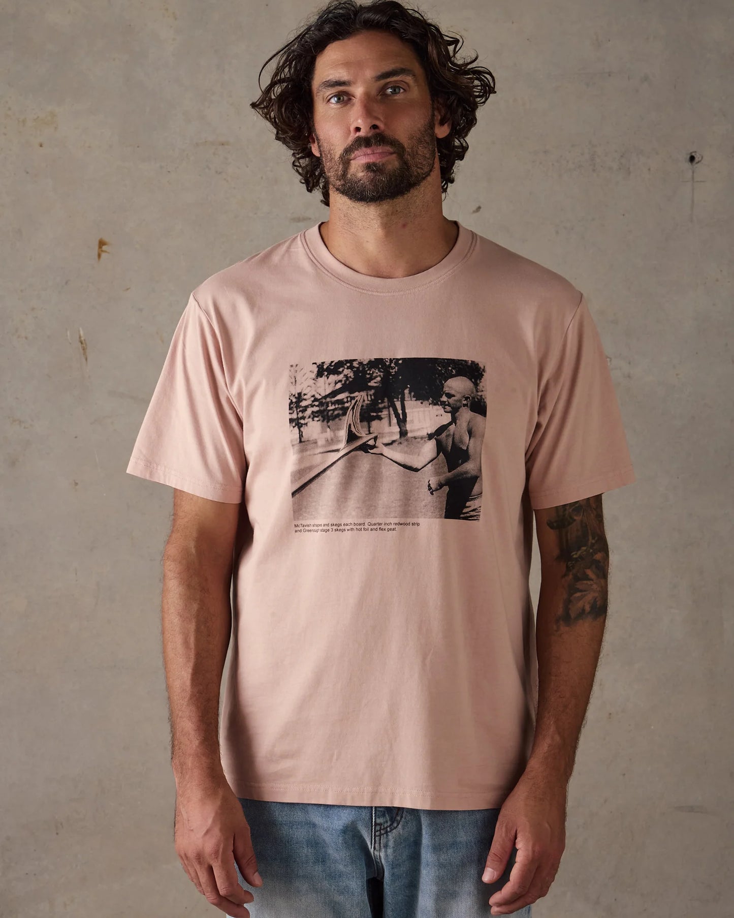Skegs Tee - Light Pink