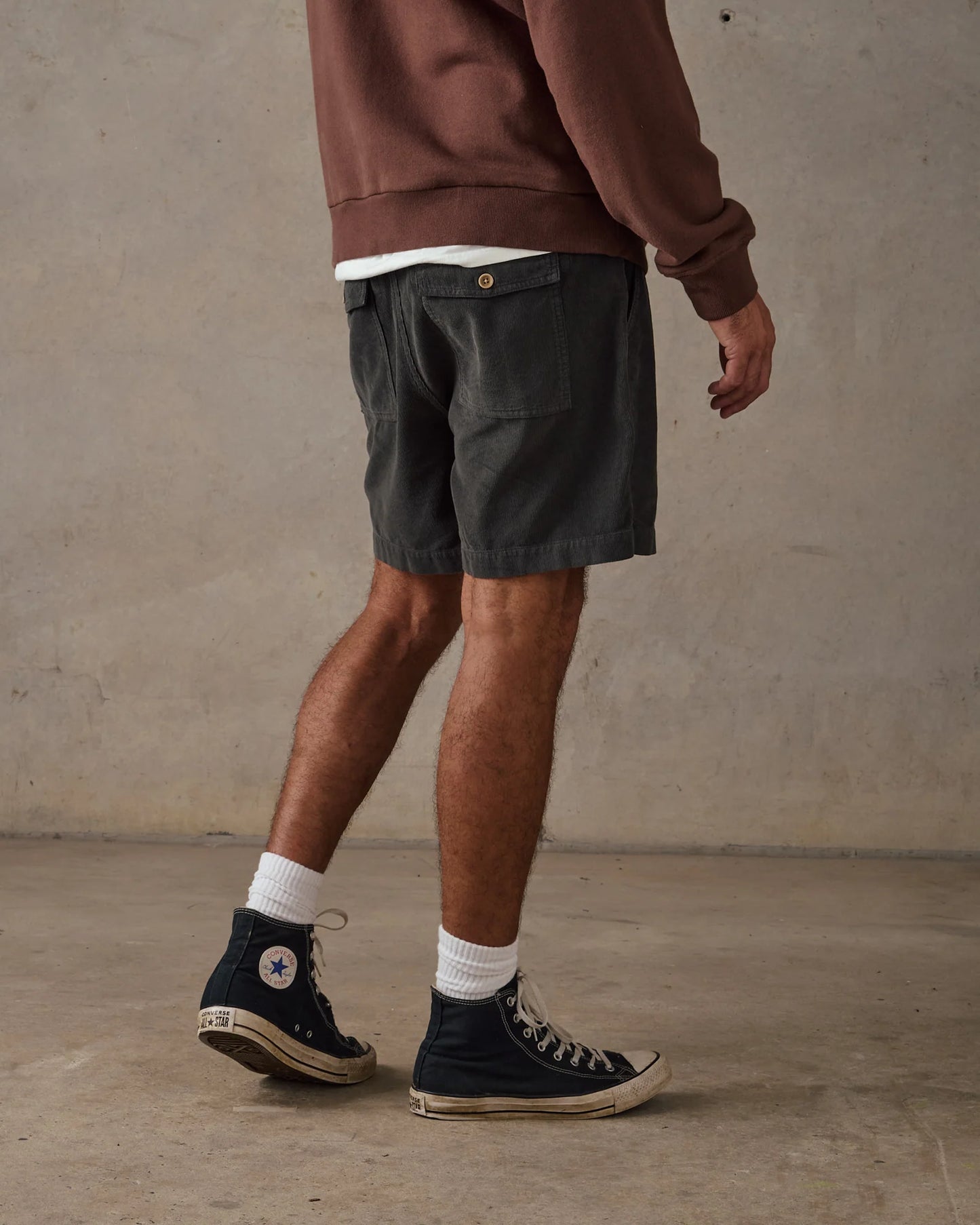 Cord Shorts - Slate