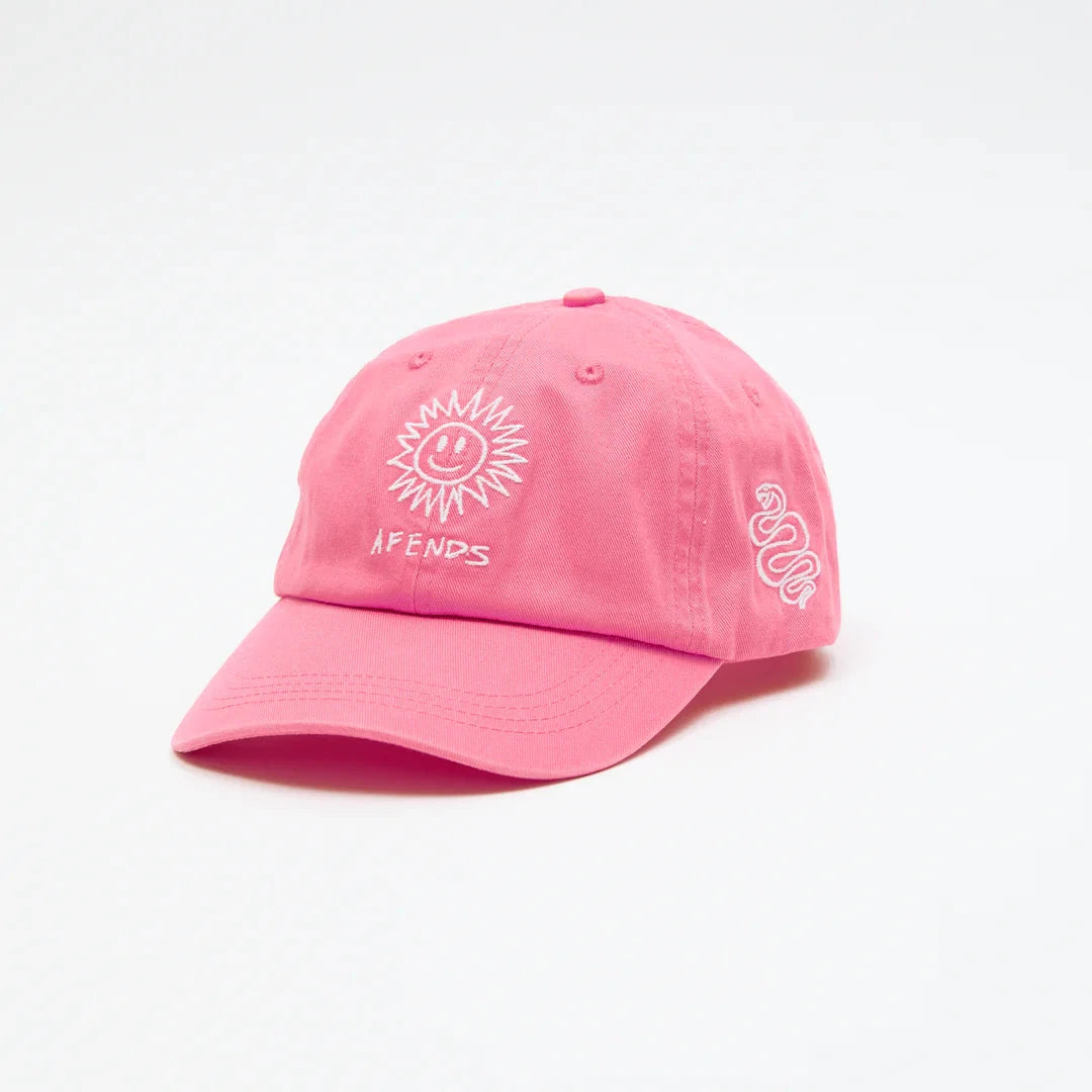 High Recycled Panelled Cap - Pink