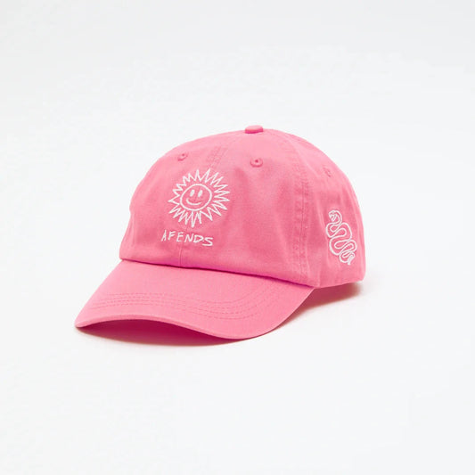 High Recycled Panelled Cap - Pink