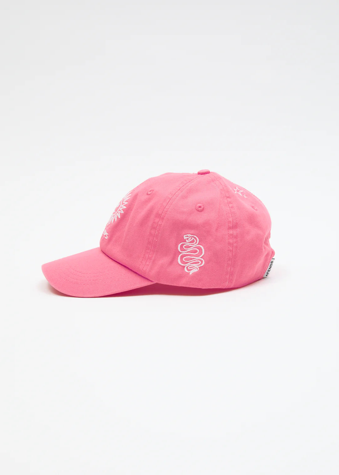 High Recycled Panelled Cap - Pink