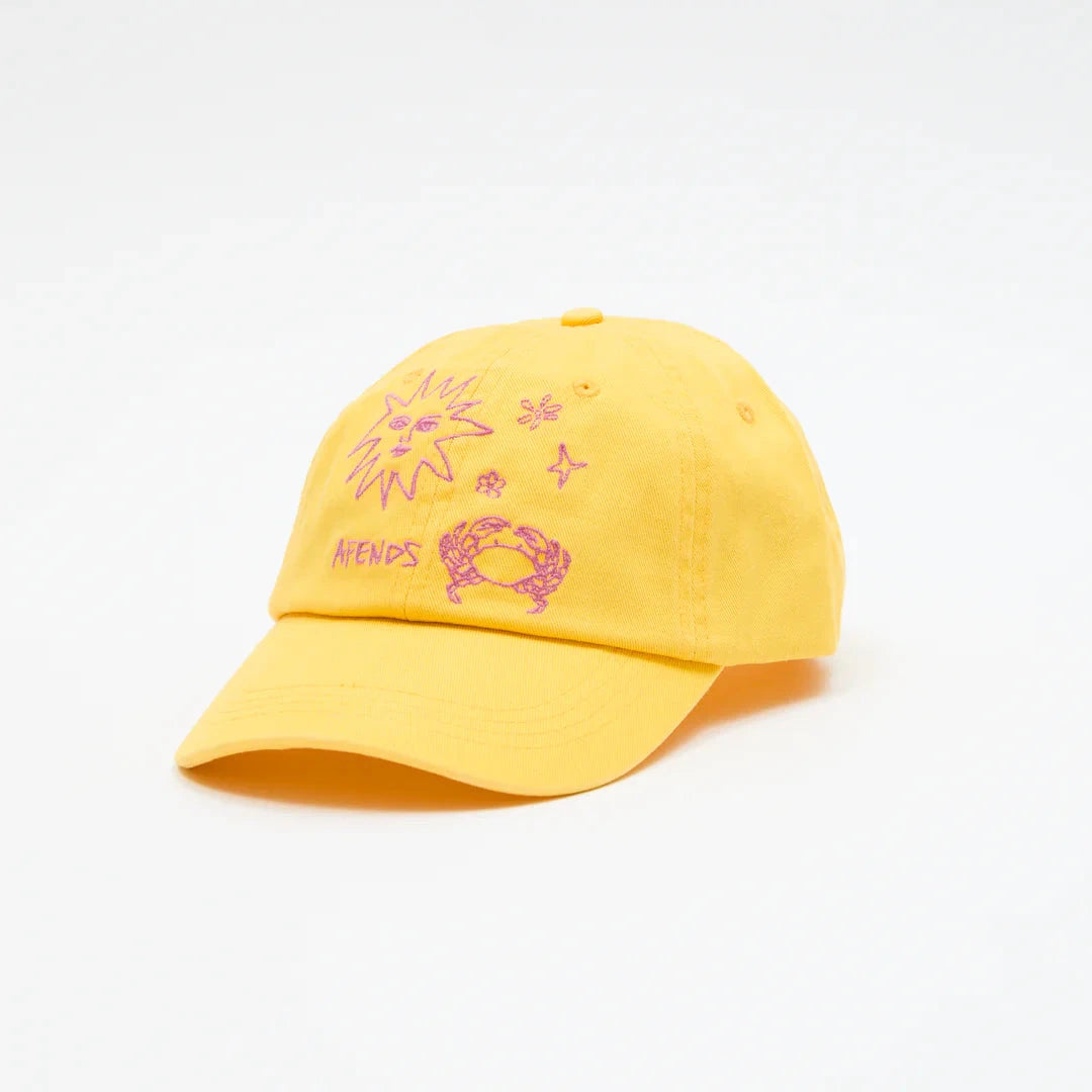 Sunbake Recycled Panelled Cap - Lemon