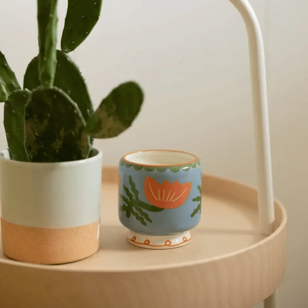 Designworks Collective A Dopo Flower Ceramic Candle 8oz - Cactus Flower