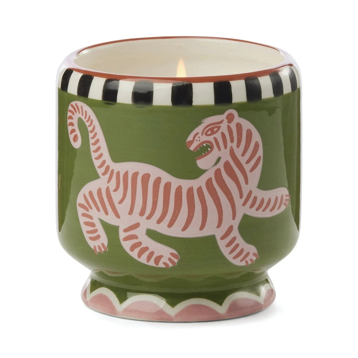 Designworks Collective A Dopo Tiger Ceramic Candle 8oz - Black Cedar and Fig