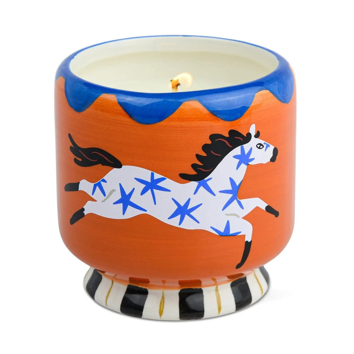 Designworks Collective A Dopo Horse Ceramic Candle 8oz - Sienna Sunset