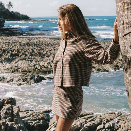 Isolde Mini Skirt - Beige