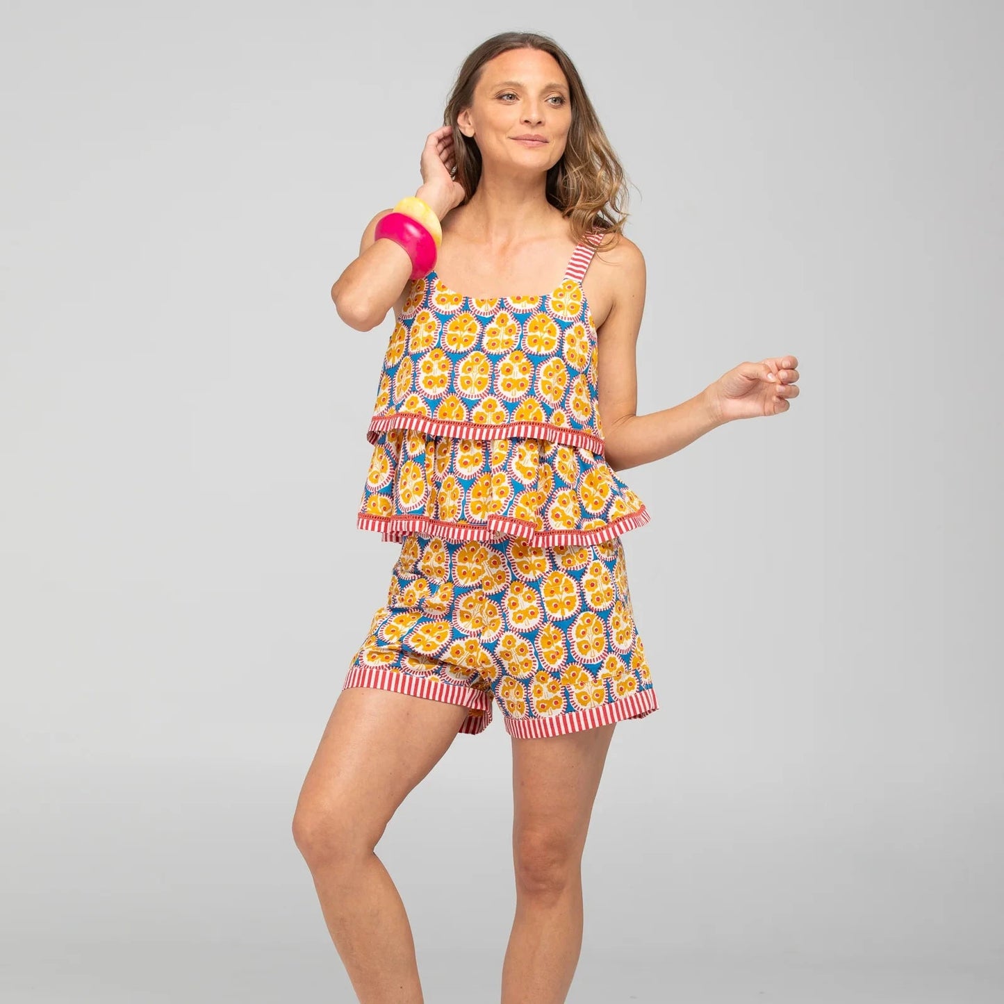 Splice Patch Short - Emilia Blue